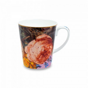 Кружка в подарочной коробке «Чудесная роза», 600 мл, фарфор, белый, декор, KOENITZ, Германия, Большие кружки