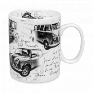 Кружка «Автомобильные легенды - классика», 490 мл, фарфор, белый, KOENITZ, Германия, Белые кружки