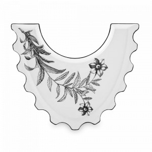 Блюдо сервировочное, 25 х 31 см, фарфор, белый, декор, серия Herbariae, VISTA ALEGRE, Португалия, VISTA ALEGRE (Португалия)