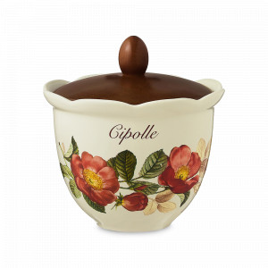 Банка для хранения сыпучих продуктов, 750 мл, керамика, дерево, декор, серия Regale, NUOVA CER, Италия, NUOVA CER (Италия)