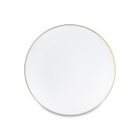 Сервиз столовый на 6 персон, 20 предметов, костяной фарфор, белый, золотой, серия Золотая линия, NARUMI, Япония_00811050043221282316.jpg