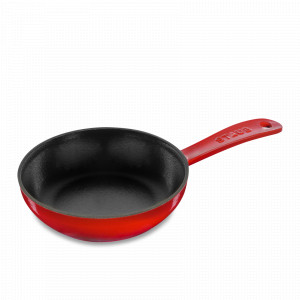 Чугунная эмалированная сковорода с толстым дном, 16 см, красный, STAUB, Франция, STAUB (Франция)