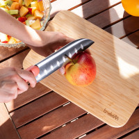 Нож кухонный Сантоку, 18 см, оранжевая ручка, серия Chopping boards and Knives, TREBONN, Италия_00816280049771095384.jpg
