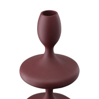 Подсвечник на одну свечу, 20 см, металл, бордовый, серия Vivlend, BERGENSON BJORN, Великобритания_00818840045284938219.jpg