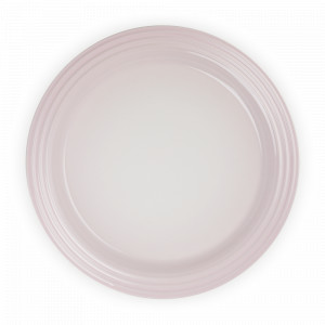 Тарелка обеденная, 27 см, каменная керамика, розовый, серия Shell Pink, LE CREUSET, Франция, Тарелки круглые