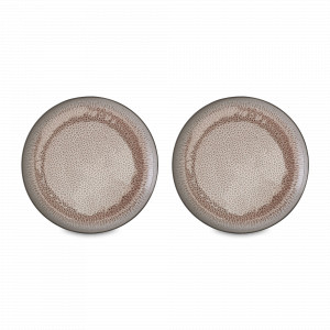 Набор из двух закусочных тарелок Volcano, 21.5 см, керамика, мультиколор, серия Essential, TKANO, Россия, Тарелки десертные