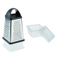 Металлическая терка из нержавеющей стали с контейнером 25 см, серия Technicus Square, Westmark, Германия_00776610067447909662.jpg