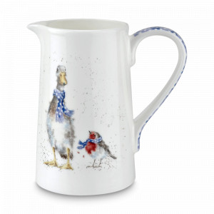 Кувшин «Утка и малиновка», объем: 600 мл, материал: костяной фарфор, цвет: белый, декор, серия Wrendale Designs, ROYAL WORCESTER, Великобритания, ROYAL WORCESTER (Великобритания)