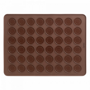 Коврик для выпечки «Макарон», 48 ячеек, 40 х 30 см, силикон, коричневый, LEKUE, Испания, LEKUE (Испания)