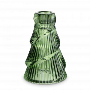 Подсвечник для тонкой свечи Елка, 12 см, стекло, зеленый, серия New Year, ANNA LAFARG, Китай, Подсвечники и канделябры