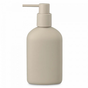 Диспенсер для жидкого мыла Slim, 280 мл, полирезин, пластик, светло-серый, серия Bath, BERGENSON BJORN, Великобритания, Диспенсеры и мыльницы