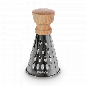 Терка для сыра, 15,3 см, нержавеющая сталь, дерево, серия Oslo, BOSKA, Нидерланды, Терки из нержавеющей стали