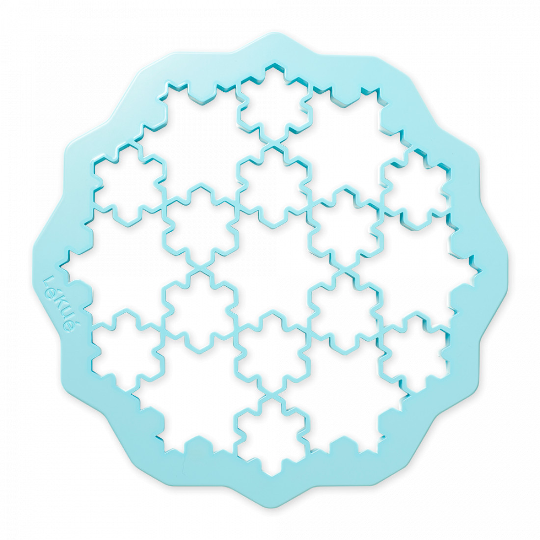 Форма  для печенья «Снежинки», 23. 5 см, ABS пластик, голубой, LEKUE, Испания