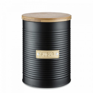Емкость для хранения сахара, 1,4 л, нержавеющая сталь, черный, серия Otto, TYPHOON, Великобритания, TYPHOON (Великобритания)