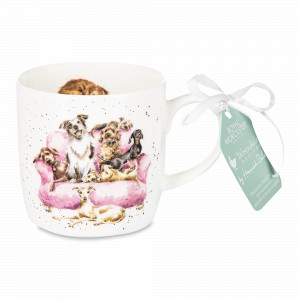 Кружка «Вечерний сеанс», 310 мл, костяной фарфор, белый, декор, серия Wrendale Designs, ROYAL WORCESTER, Великобритания, ROYAL WORCESTER (Великобритания)