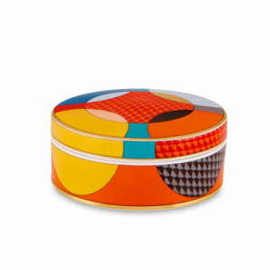 Шкатулка ,12.5 х 5.8 см, фарфор, белый, декор, серия Futurismo, VISTA ALEGRE, Португалия, Шкатулки