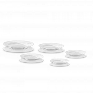 Набор эластичных силиконовых крышек, 5 предметов, прозрачный, серия Reuse &amp; Reduce, LEKUE, Испания, Полезные мелочи