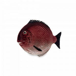 Тарелка обеденная «Рыбы», 27,5 х 24,5 х 3,5 см, керамика, декор, серия Рыбы, Bordallo Pinheiro, Португалия, BORDALLO PINHEIRO (Португалия)