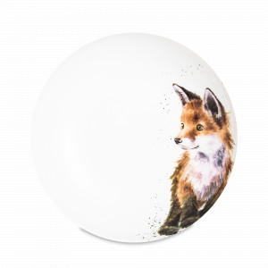 Тарелка для пасты «Лиса», 22 см, костяной фарфор, белый, декор, серия Wrendale Designs, ROYAL WORCESTER, Великобритания, ROYAL WORCESTER (Великобритания)