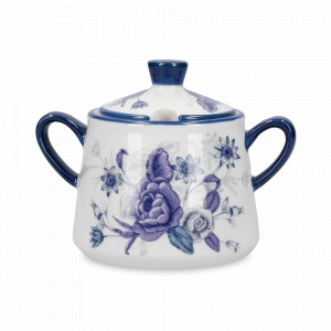 Сахарница , фарфор, белый, синий, серия London Pottery, KITCHEN CRAFT, Великобритания, Сахарницы