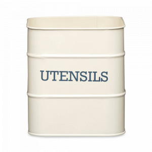 Емкость для кухонных принадлежностей, 16 х 15 см, металл, кремовый, серия Living Nostalgia, KITCHEN CRAFT, Великобритания, Kitchen Craft Living Nostalgia