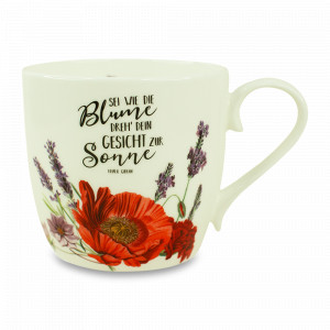 Кружка «Садоводство, Фиолетовые цветы», 450 мл, фарфор, декор, KOENITZ, Германия, Большие кружки