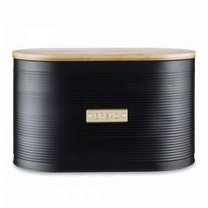 Хлебница , 34 х 19,5 х 20,6 см, нержавеющая сталь, бамбук, силикон, черный, серия Otto, TYPHOON, Великобритания, TYPHOON (Великобритания)