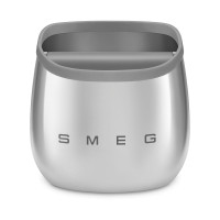 Контейнер для кофейного жмыха, сталь, силикон, серебристый, SMEG, Италия