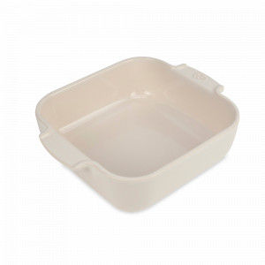 Форма для запекания квадратная, 28 х 28 см, 2.7 л, керамика, кремовый, серия Ecru, PEUGEOT CERAMIC, Франция, Скидка до -35% на PEUGEOT CERAMIC