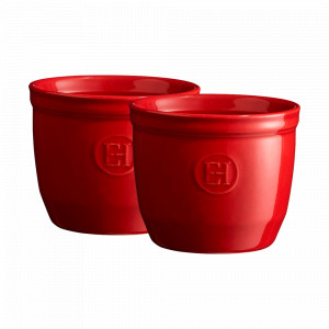 Набор из 2-х рамекинов, керамика, 8 х 7 см, гранат, EMILE HENRY, Франция, EMILE HENRY (Франция)