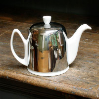 Чайник заварочный с колпаком, 450 мл, фарфор, нержавеющая сталь, белый, серия Salam, GUY DEGRENNE, Франция_00802430052789057780.jpg