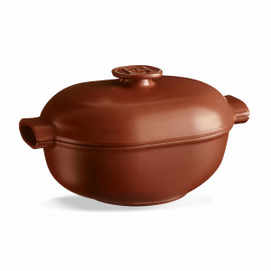 Кастрюля овальная, 4.5 л, керамика, 26 х 23.5 см, терракот, серия Delight, EMILE HENRY, Франция, EMILE HENRY (Франция)