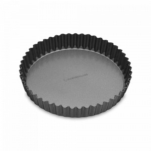 Форма для выпечки рифленая со съемным дном и антипригарным покрытием, 20 см, сталь, графит, серия MasterClass, KITCHEN CRAFT, Великобритания, Формы для выпечки Kitchen Craft