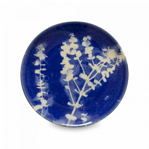 Тарелка закусочная Lomo, 21.6 см, керамика, белый, синий, серия Elements, COSTA NOVA, Португалия, Тарелки синие