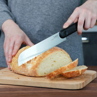 Нож кухонный для хлеба, 20 см, черная ручка, серия Chopping boards and Knives, TREBONN, Италия_00816280051217726649.jpg