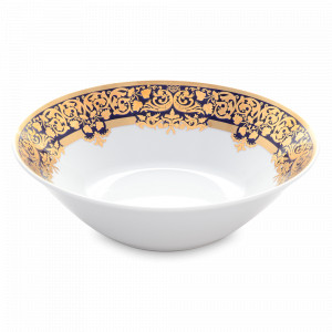 Салатник Cobalt Gold, 24 см, фарфор, синий, золотой, серия Constanza Natalia, FALKENPORZELLAN, Германия, Скидка до -30% на фарфор FALKENPORZELLAN