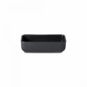 Блюдо прямоугольное для запекания Ardosia, 18 х 9 см, 345 мл, керамика, черный, серия Roda, COSTA NOVA, Португалия, Керамическая посуда для запекания в духовке