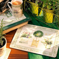 Набор из 4-х подстановочных салфеток Topiary, 40 х 29 см, пробка, декор, CREATIVE TOPS, Великобритания_00812450052867997562.jpg