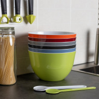 Миска объем 5 л, диаметр 28 см, серая, серия Bowls&Colanders, TREBONN, Италия_00816280047913103816.jpg