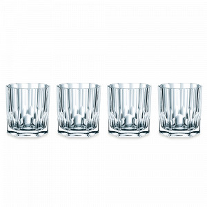 Набор из 4-х стаканов для виски, низкие, 324 мл, 8,8 х 9,8 см, хрустальное стекло, серия Aspen, NACHTMANN, Германия, Стаканы и стопки NACHTMANN