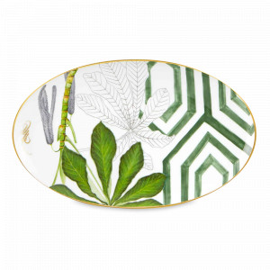 Блюдо сервировочное овальное, 29 х 18 см, фарфор, декор, серия Amazonia, VISTA ALEGRE, Португалия, Блюда из фарфора