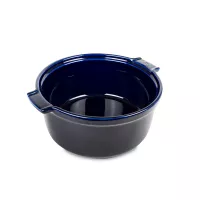Форма круглая для суфле, 24 см, 2.4 л, керамика, синий, серия Blue, PEUGEOT CERAMIC, Франция, 