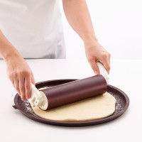 Форма для приготовления пиццы, 36 см, силикон, коричневый, серия Bread Maker, LEKUE, Испания_00817020062897178288.jpg