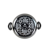 Кастрюля с крышкой, 30 см, сталь, стеклоэмаль, графитовый, серия Authentique Crystal, VITRINOR, Испания_00811340058623758371.jpg