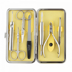 Набор маникюрный в футляре, 7 предметов, GD, Германия, Домашний маникюрный набор