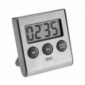Таймер цифровой Contare, 7,2 х 6,5 см, нержавеющая сталь, пластик, стальной, GEFU, Германия, Таймеры, термометры