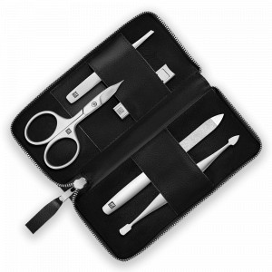 Набор маникюрный в кожаном футляре, 5 предметов, черный, серия Beauty Premium, ZWILLING J.A. HENCKELS, Германия, Маникюрные наборы ZWILLING