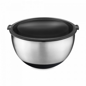 Миска с крышкой Muovo, 24 см, нержавеющая сталь, пластик, GEFU, Германия, Миски кухонные