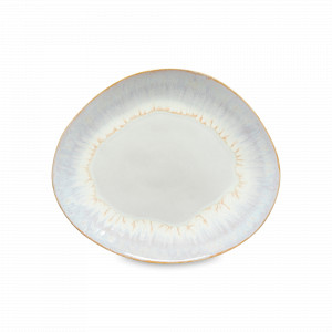 Тарелка обеденная овальная Sal, 26.6 х 22.5 см, керамика, кремовый, серия Brisa, COSTA NOVA, Португалия, Тарелки обеденные