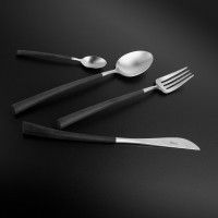 Набор столовых приборов на 6 персон, 24 предметов, черная ручка, серия NOOR, CUTIPOL, Португалия_00802520057942411393.jpg